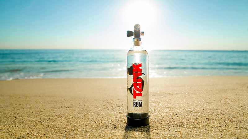 Tank Rum bottle